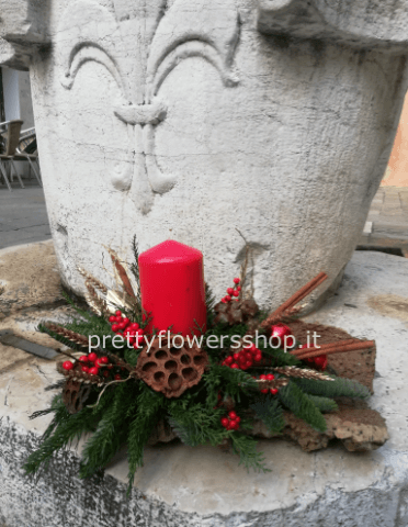 centro tavola tronco