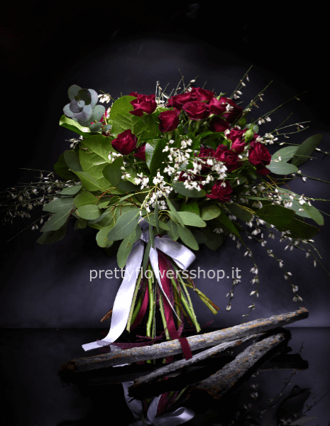bouquet roselline rosse